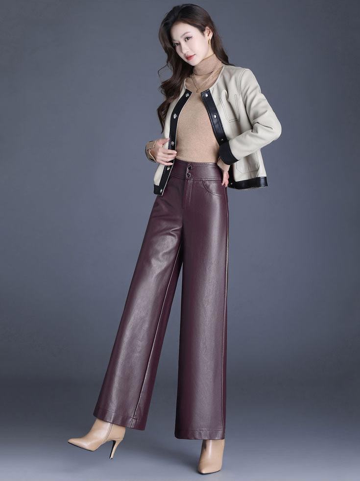 LAVETTA — Leather Trousers
