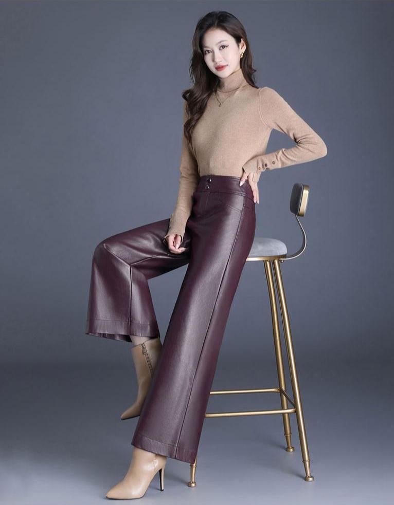 LAVETTA — Leather Trousers