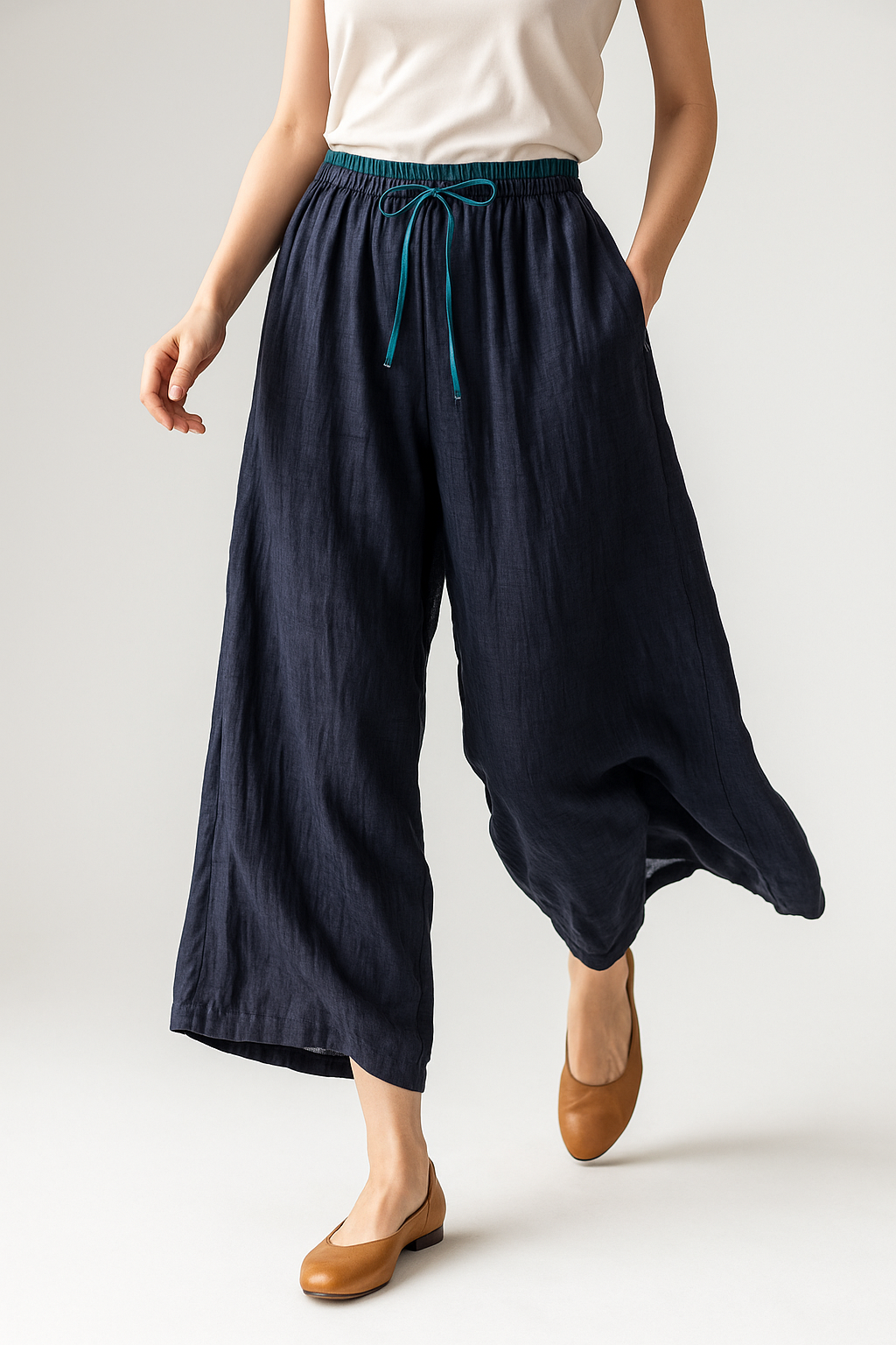 ALONZA — Linen Trousers