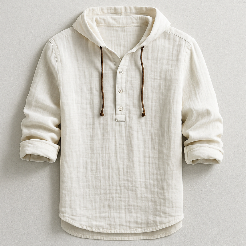 CALDERA — Linen Cotton Hoodie