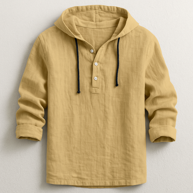 CALDERA — Linen Cotton Hoodie