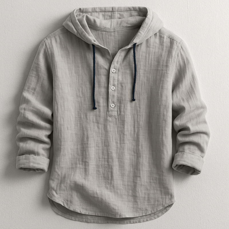 CALDERA — Linen Cotton Hoodie