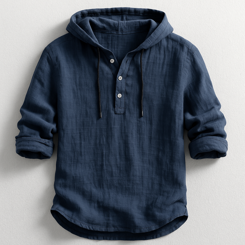 CALDERA — Linen Cotton Hoodie