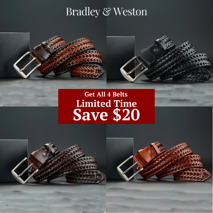 CALIANO — Braided Cowhide Belt