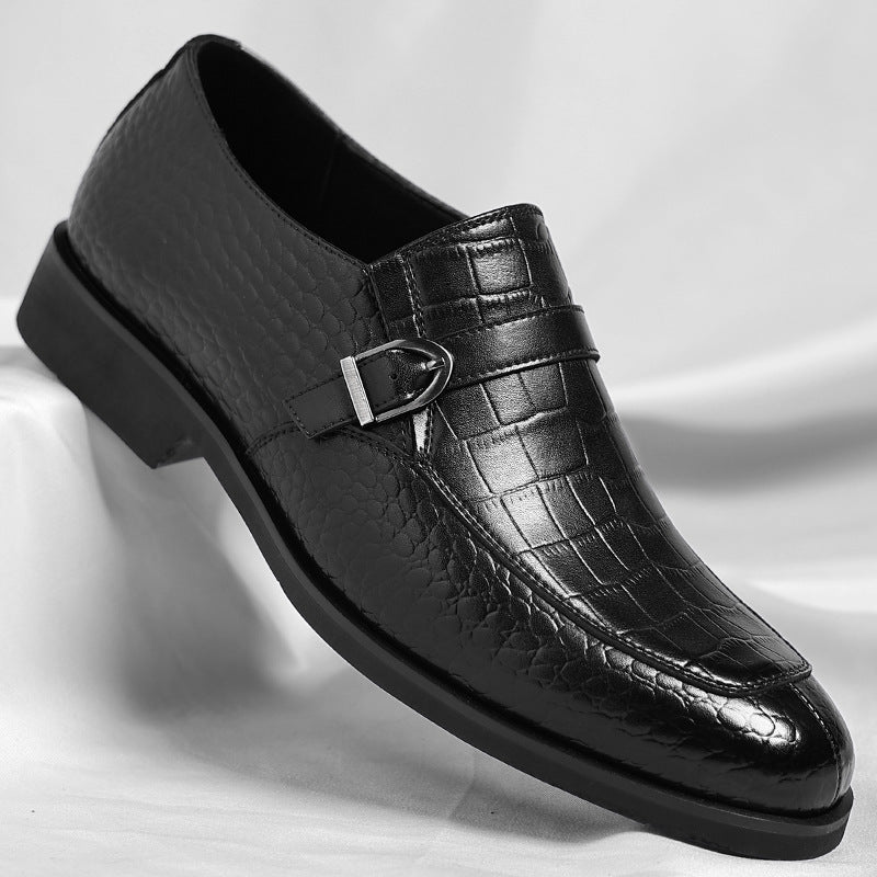 CROVIER — Crocodile Embossed Loafers