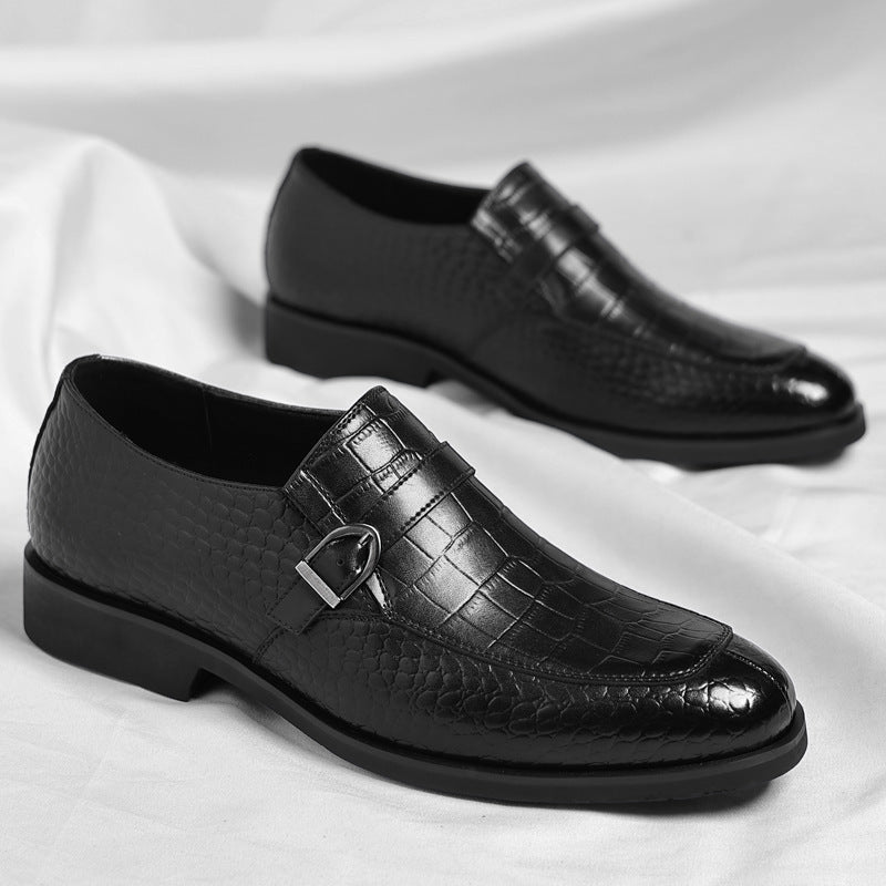 CROVIER — Crocodile Embossed Loafers