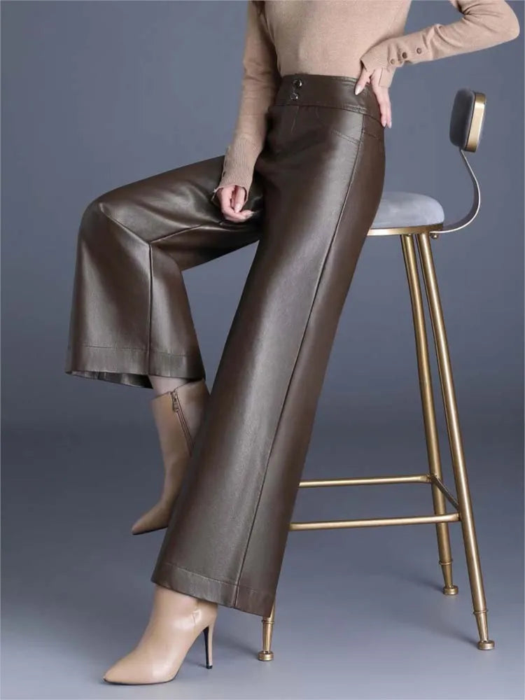LAVETTA — Leather Trousers