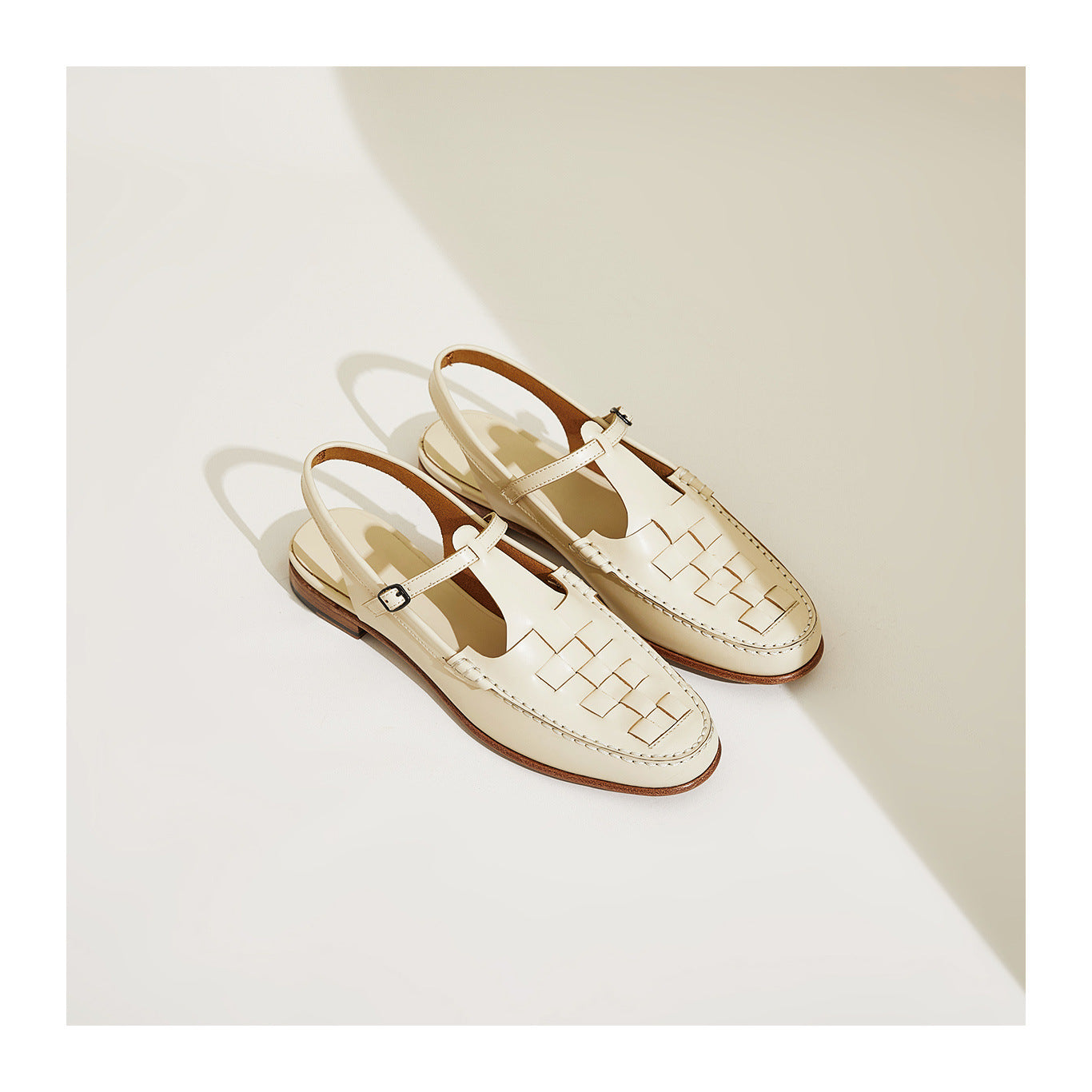 CERANO — Woven Slingback Sandals