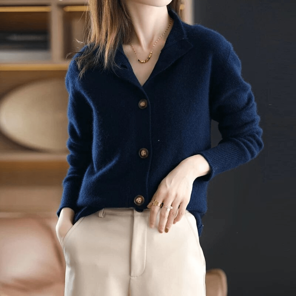 CARMINE — Cashmere Knit Cardigan