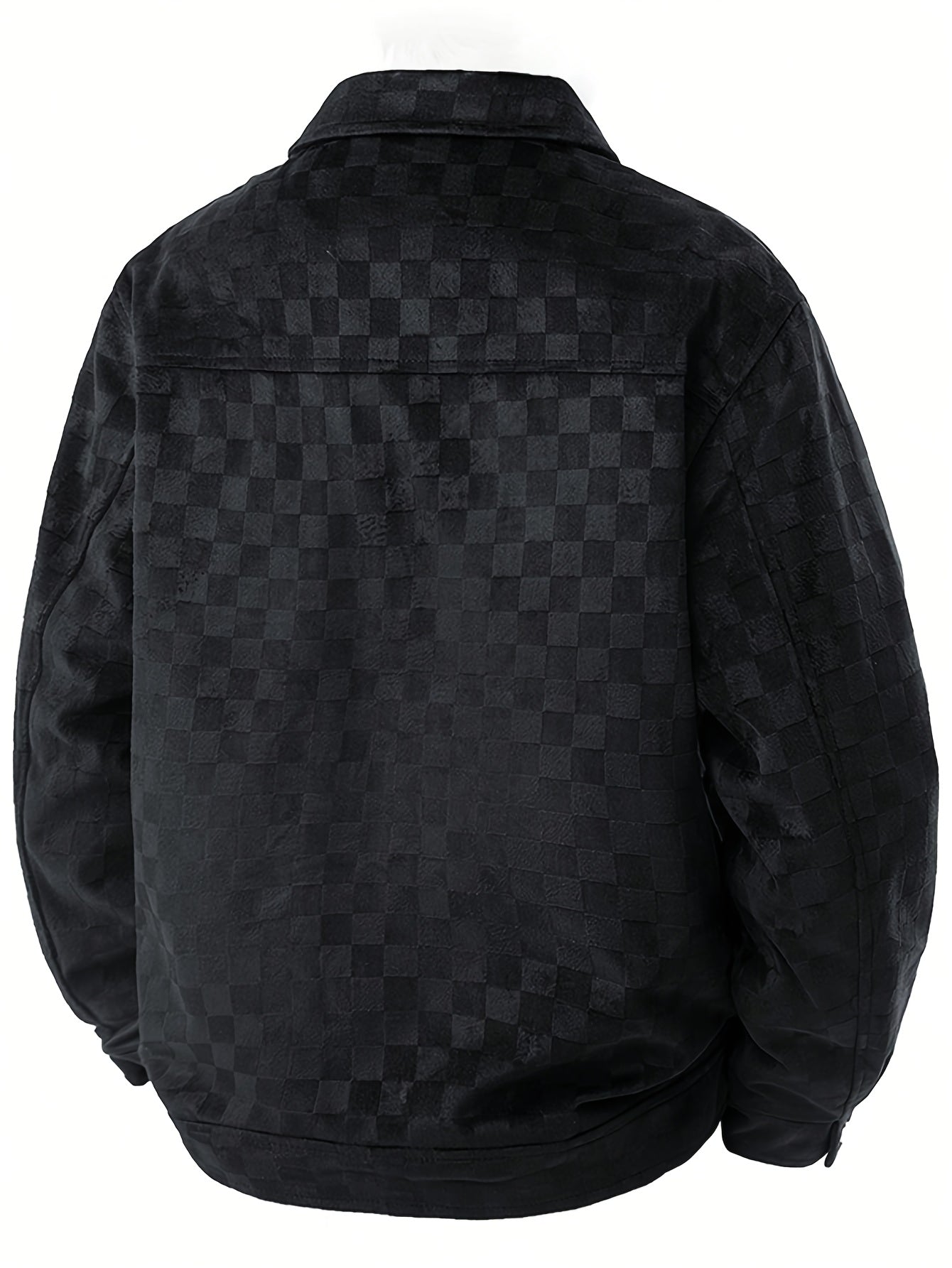 CARRINGTON — Checkered Suede Jacket