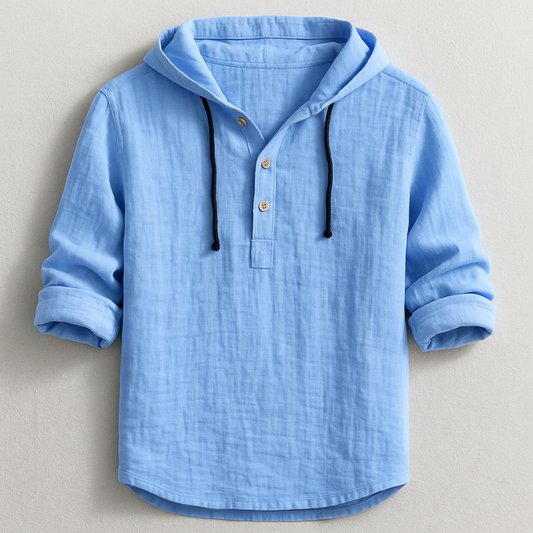 CALDERA — Linen Cotton Hoodie
