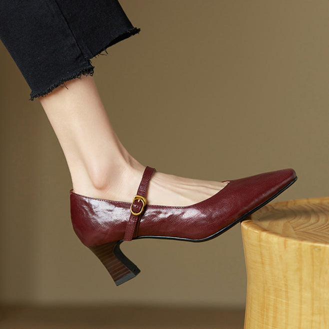 CALIANA — Refined Leather Heels