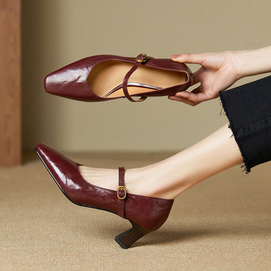 CALIANA — Refined Leather Heels