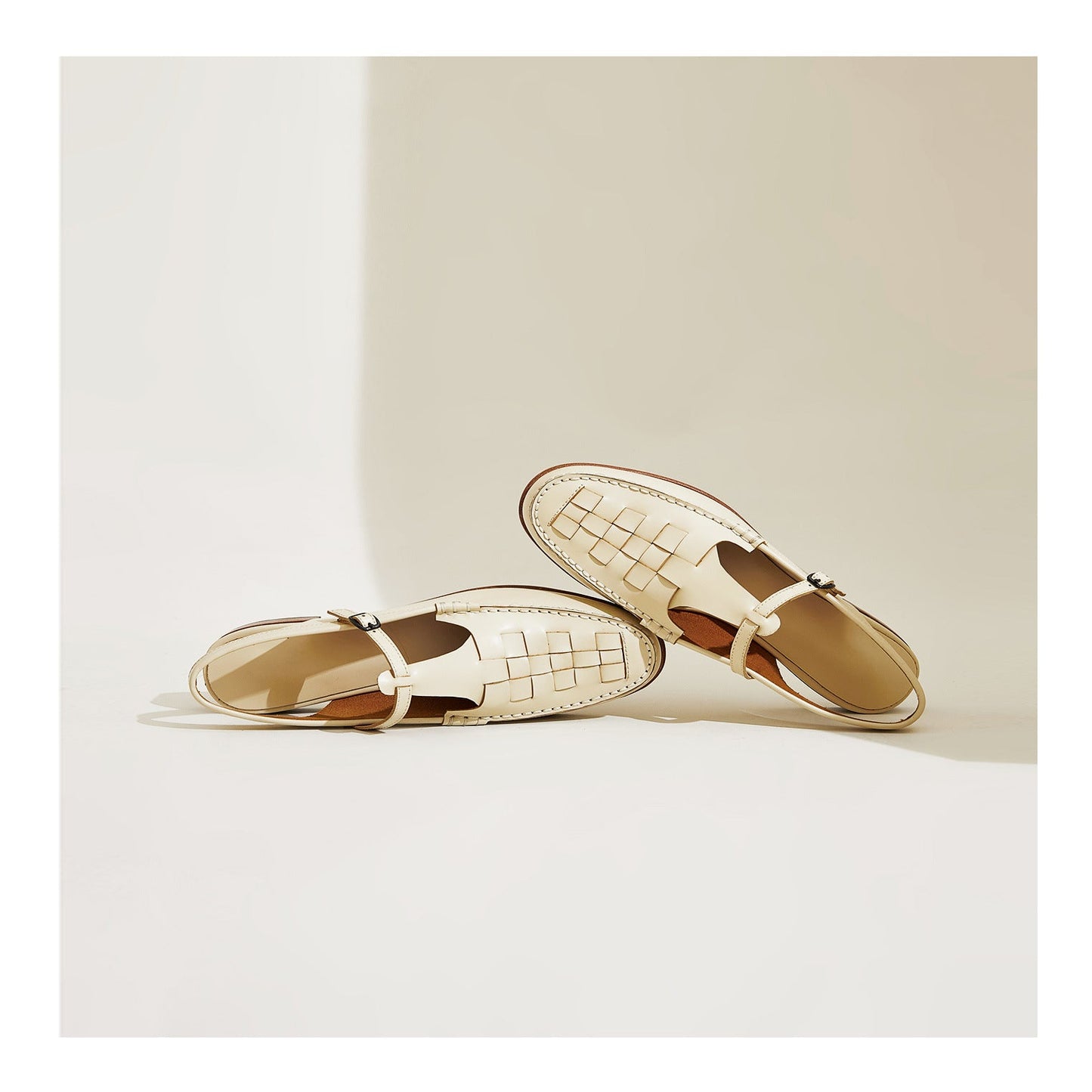 CERANO — Woven Slingback Sandals