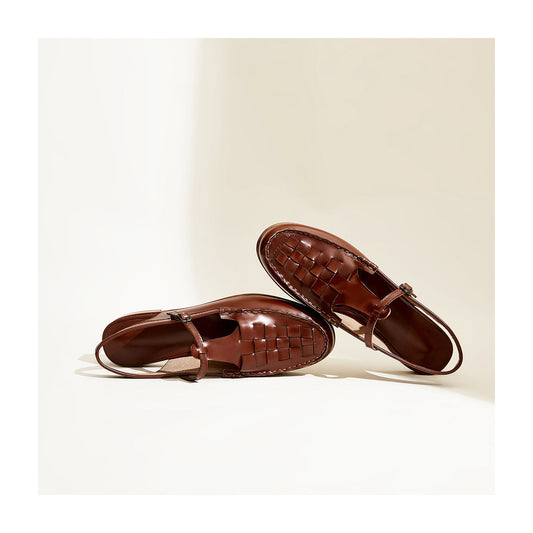 CERANO — Woven Slingback Sandals