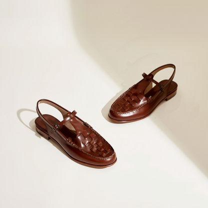 CERANO — Woven Slingback Sandals