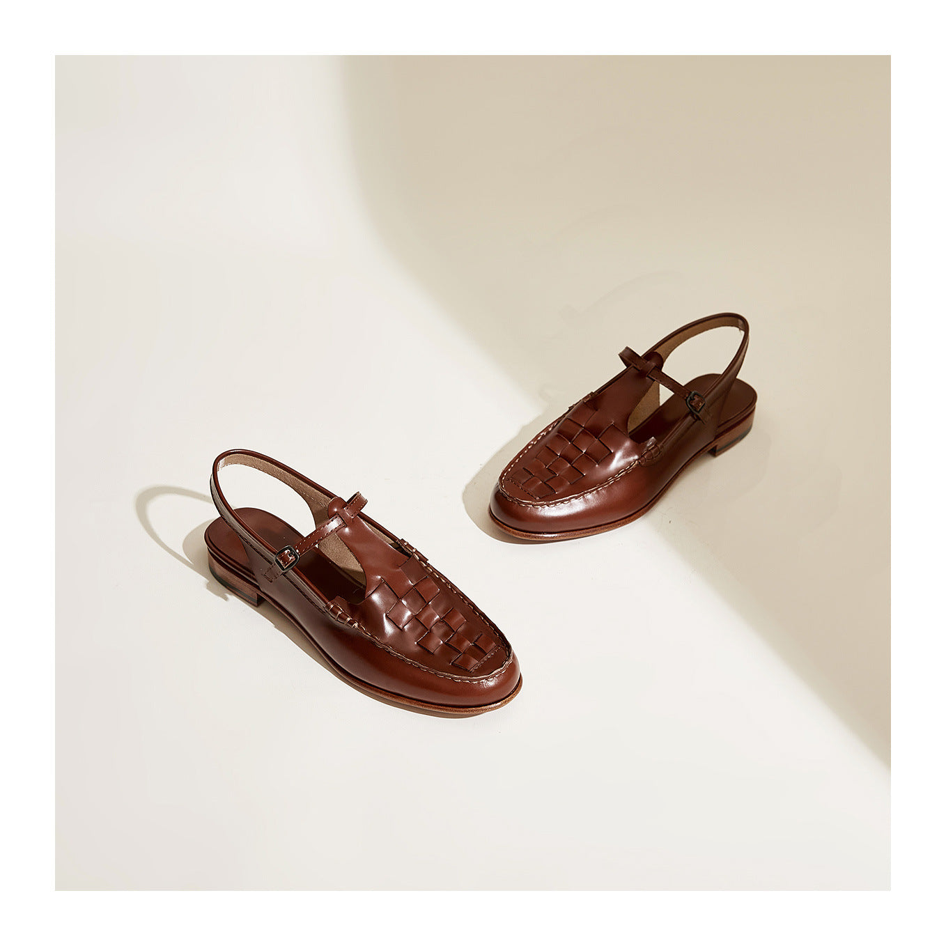 CERANO — Woven Slingback Sandals