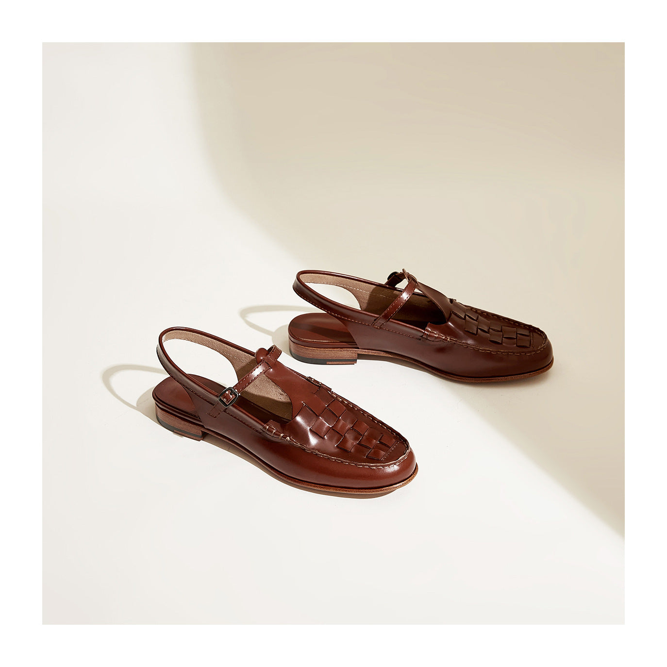 CERANO — Woven Slingback Sandals