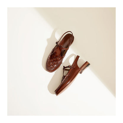 CERANO — Woven Slingback Sandals