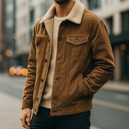 CARMINE — Sherpa Corduroy Jacket