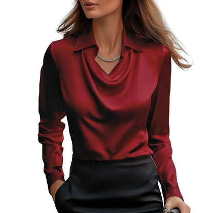 CELISE — Satin Elegance Blouse