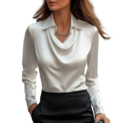 CELISE — Satin Elegance Blouse