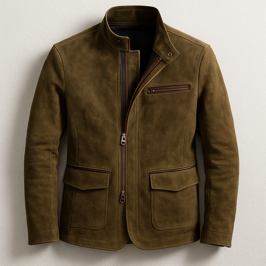 AMARANTH — Suede Field Jacket