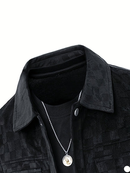 CARRINGTON — Checkered Suede Jacket