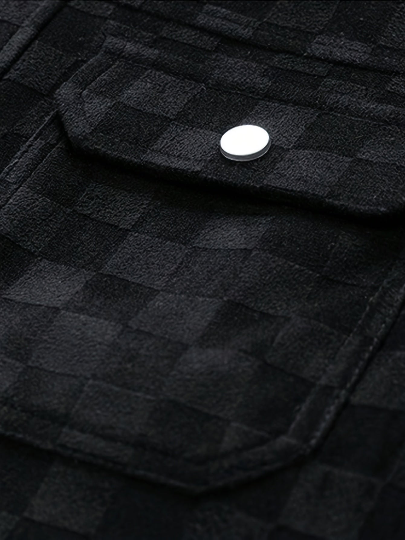 CARRINGTON — Checkered Suede Jacket