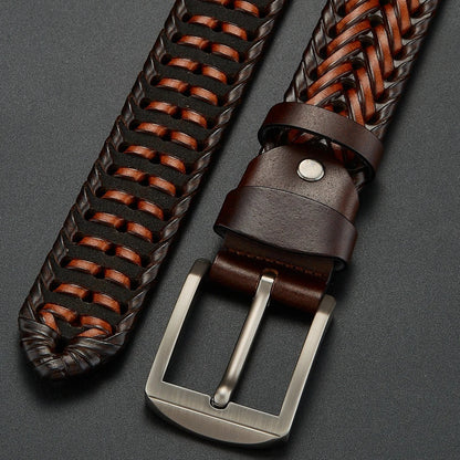 CALIANO — Braided Cowhide Belt